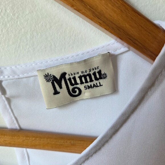 EUC SHOW ME YOUR MUMU WHITE LONG TANK TOP SIZE SMALL - Picture 9 of 10